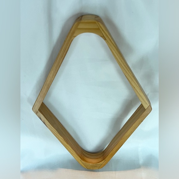 Solid Wood Billiard Ball Rack Set of Two. 8-Ball Triangle & 9-Ball Diamond Racks - Picture 8 of 11